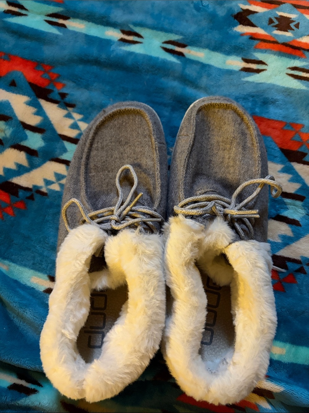 Hey Dude Gray Cozy Lined Sneakers